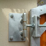 MANZ Holzhoftor Detail Beschlag