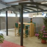 MANZ Pergola mit Rundbogensparren anthrazit