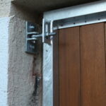 MANZ Holzhoftor Detail Beschlag